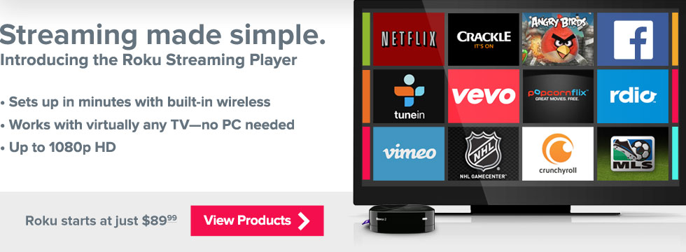 Roku starts at just $89.99