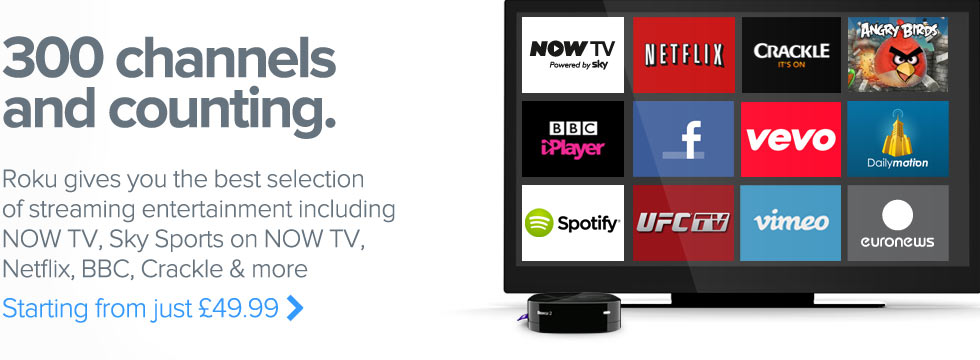 Roku from just £49.99