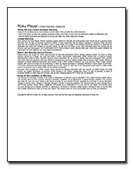 License and Warranty